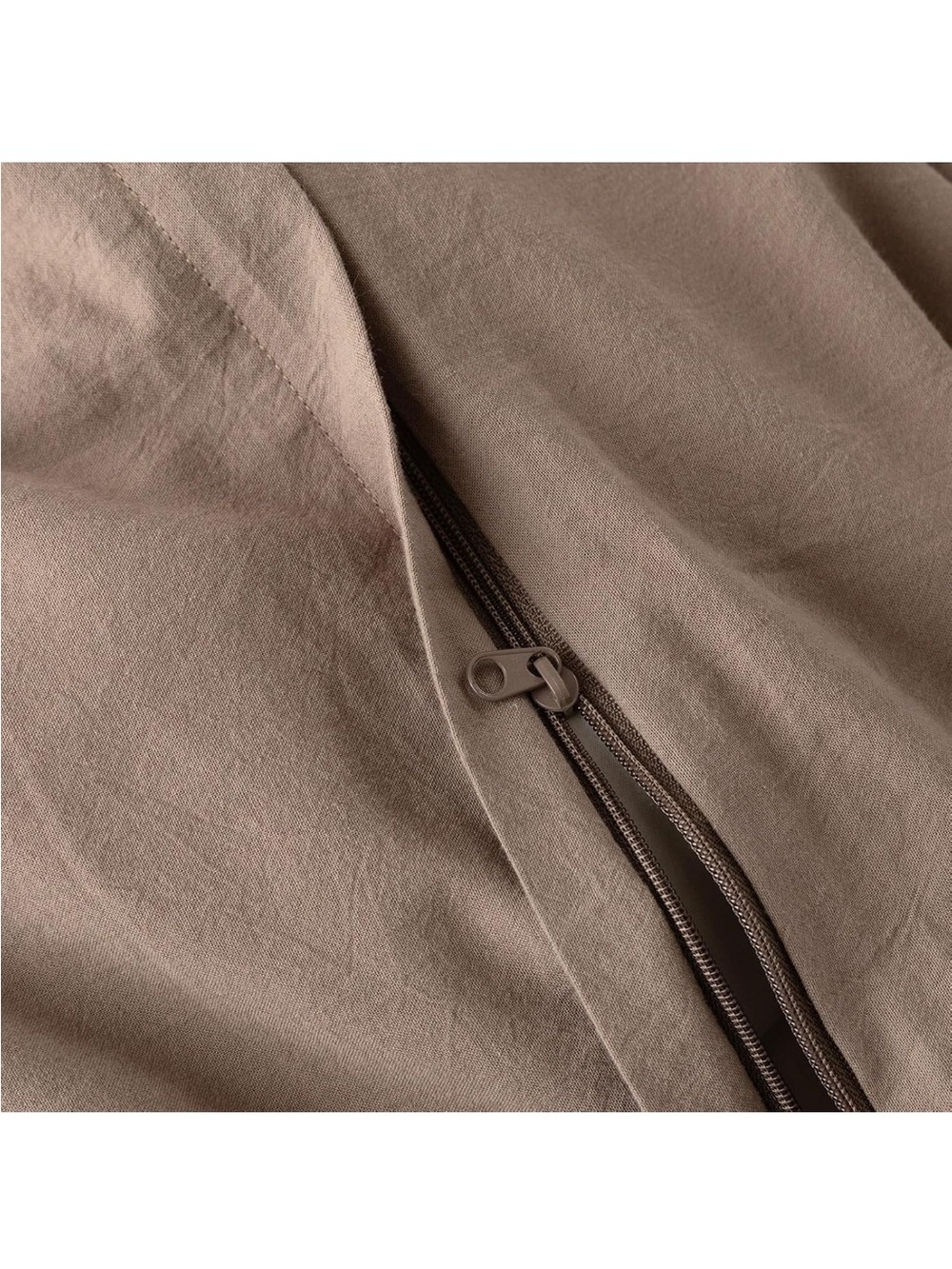 NEW Queen 100% Washed Cotton Duvet Cover Set, 3-Piece, Relaxed Linen Feel - Picture 7 of 7